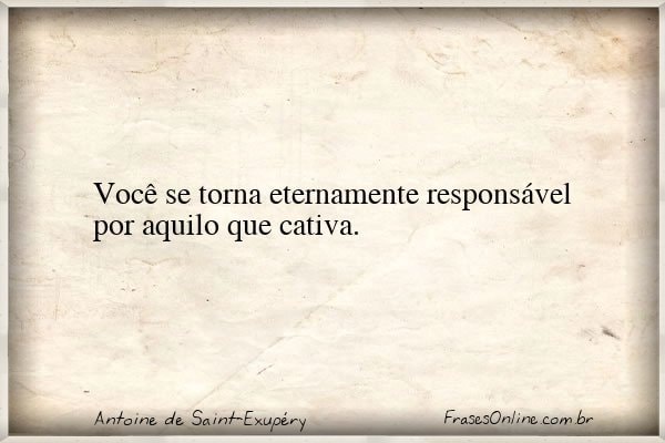 Frase de Antoine de Saint-Exupéry