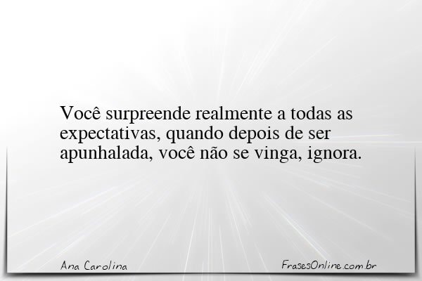 Frase de Ana Carolina