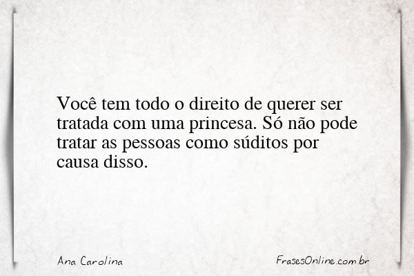 Frase de Ana Carolina