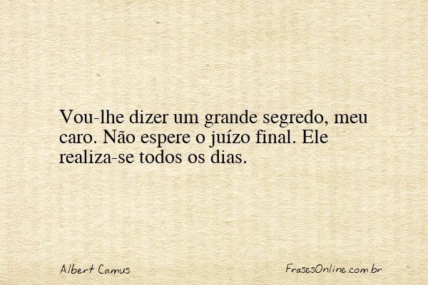 Frase de Albert Camus