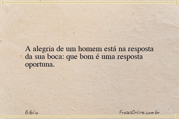 Frase de Bíblia