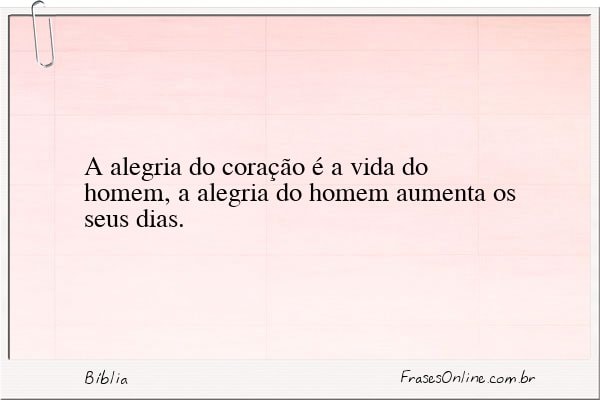 Frase de Bíblia