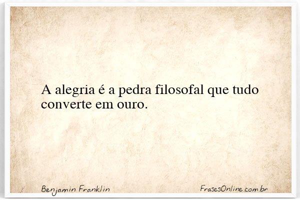 Frase de Benjamin Franklin