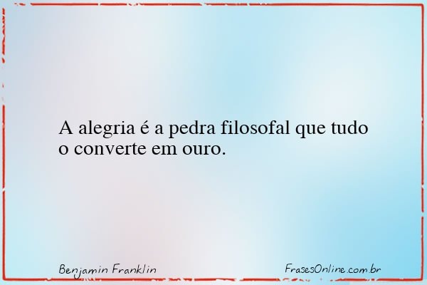 Frase de Benjamin Franklin