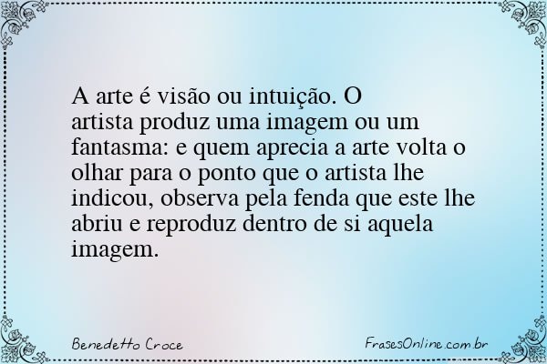Frase de Benedetto Croce