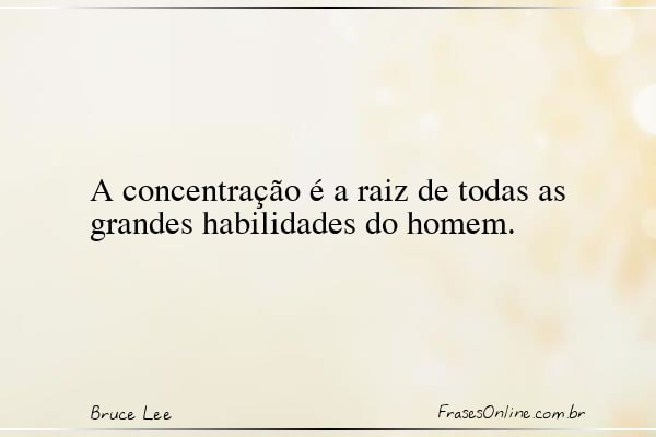 Frase de Bruce Lee