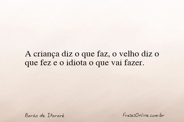 Frase de Barão de Itararé