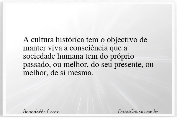 Frase de Benedetto Croce