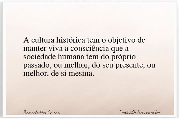 Frase de Benedetto Croce