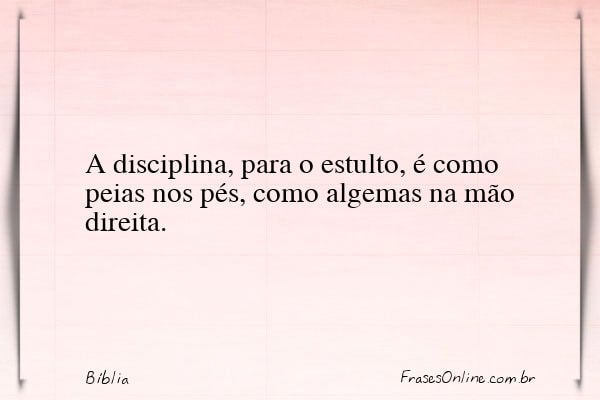 Frase de Bíblia