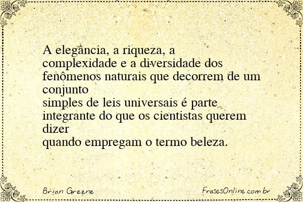 Frase de Brian Greene