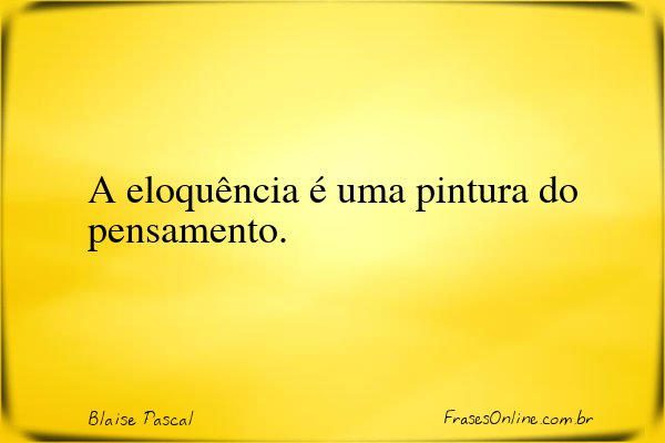 Frase de Blaise Pascal