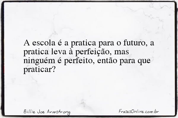 Frase de Billie Joe Armstrong