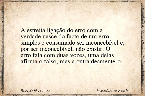 Frase de Benedetto Croce