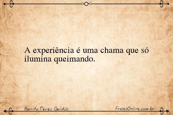 Frase de Benito Pérez Galdós