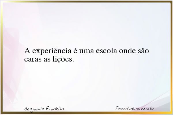 Frase de Benjamin Franklin