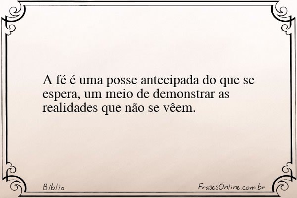 Frase de Bíblia
