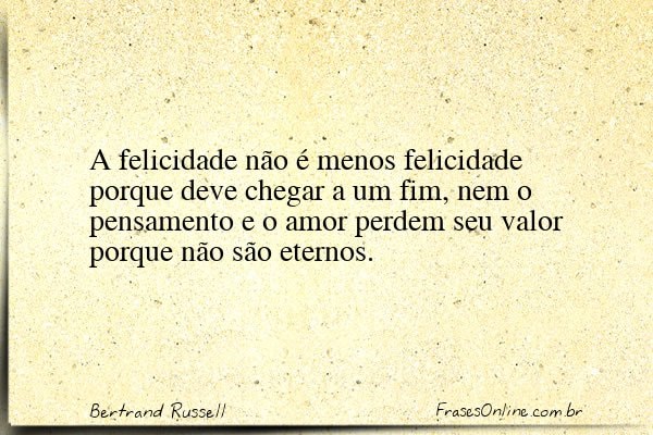 Frase de Bertrand Russell