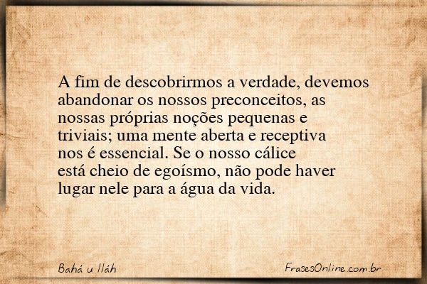 Frase de Bahá u lláh