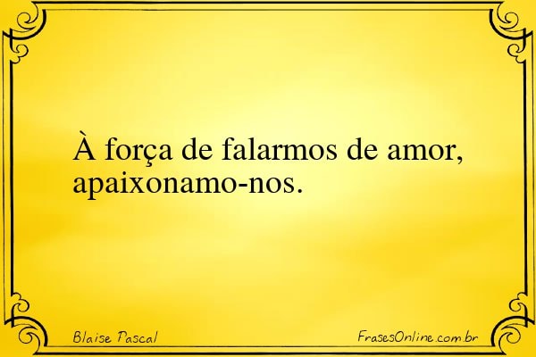 Frase de Blaise Pascal