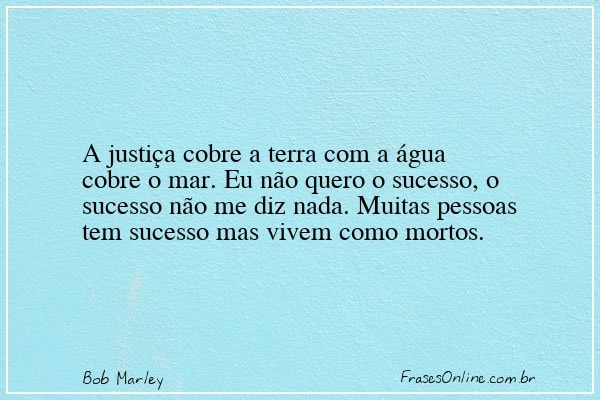 Frase de Bob Marley