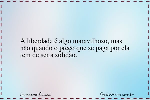 Frase de Bertrand Russell