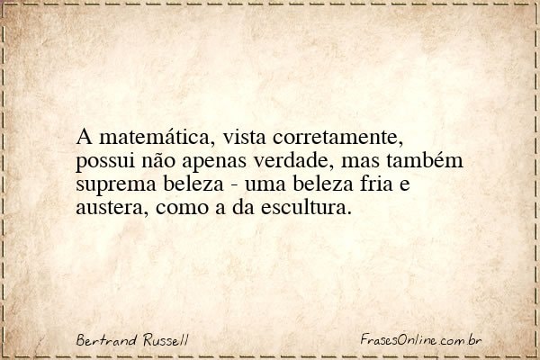 Frase de Bertrand Russell