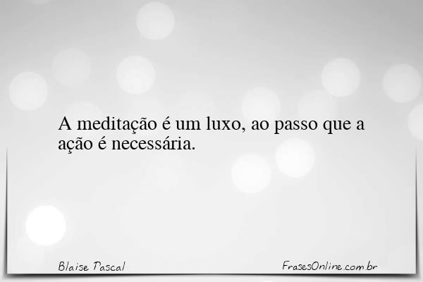 Frase de Blaise Pascal