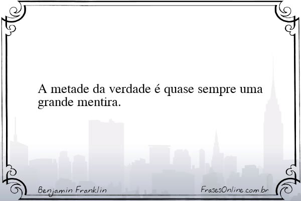 Frase de Benjamin Franklin