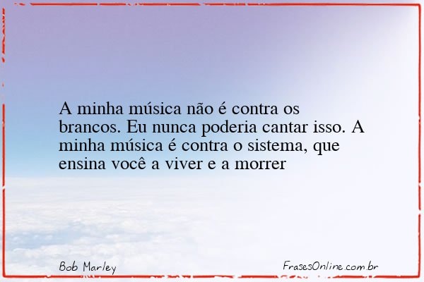 Frase de Bob Marley