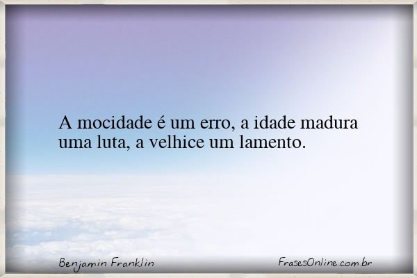 Frase de Benjamin Franklin