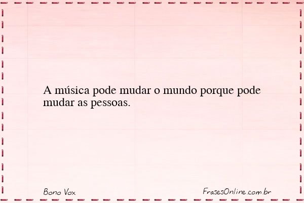 Frase de Bono Vox