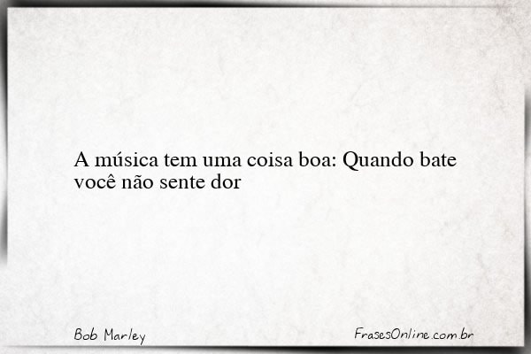Frase de Bob Marley