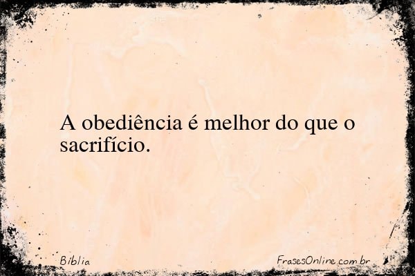 Frase de Bíblia