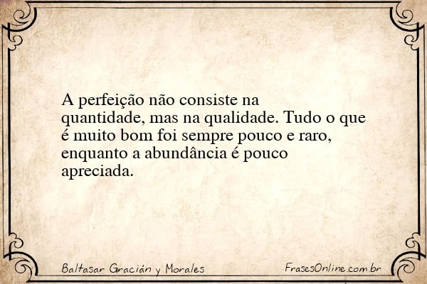 Frase de Baltasar Gracián y Morales