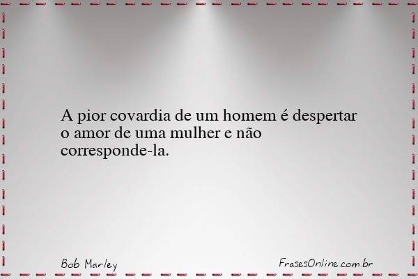 Frase de Bob Marley