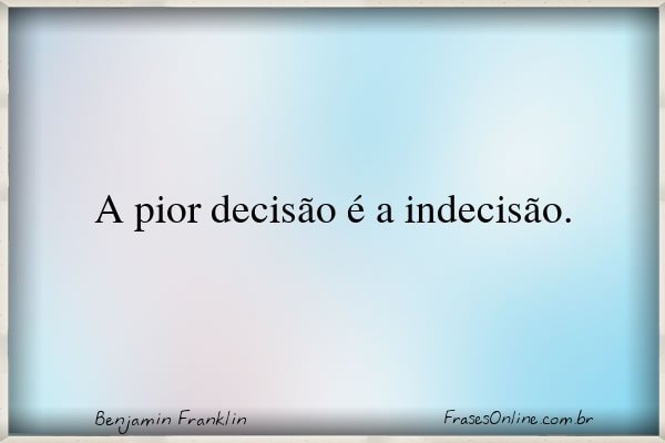 Frase de Benjamin Franklin
