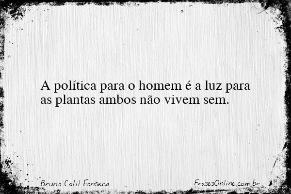 Frase de Bruno Calil Fonseca