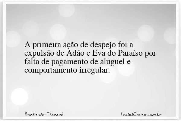 Frase de Barão de Itararé