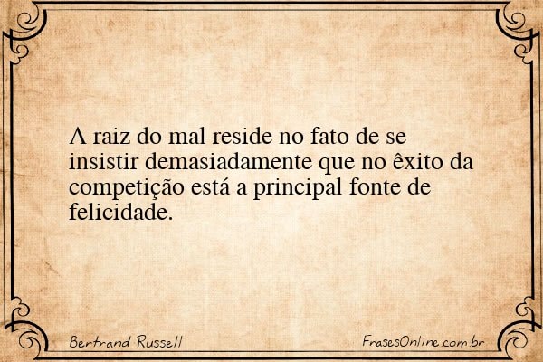 Frase de Bertrand Russell