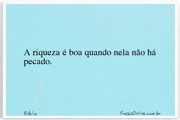 Frase de Bíblia