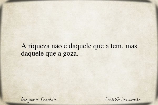 Frase de Benjamin Franklin
