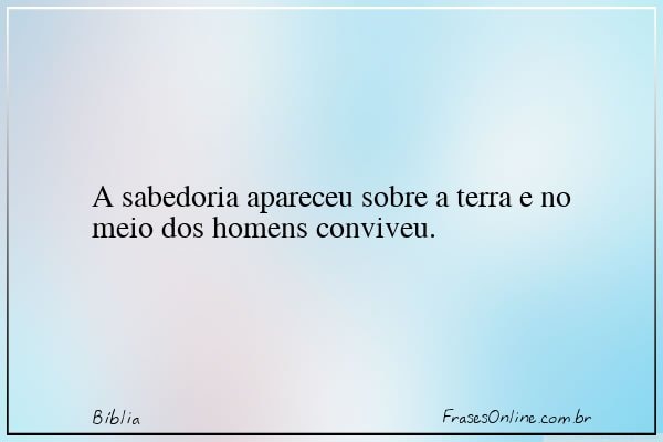 Frase de Bíblia