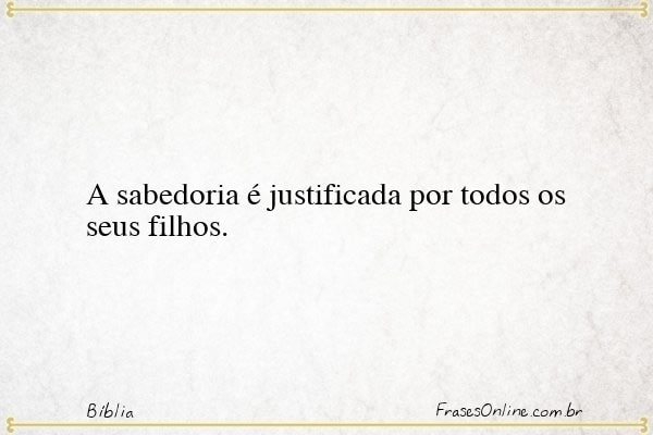 Frase de Bíblia