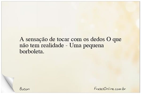 Frase de Buson