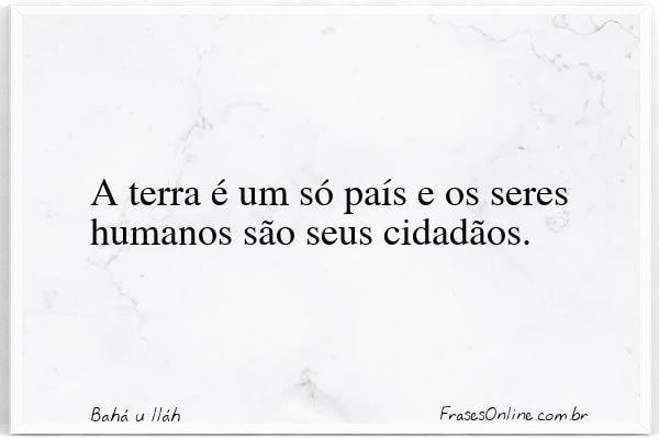 Frase de Bahá u lláh