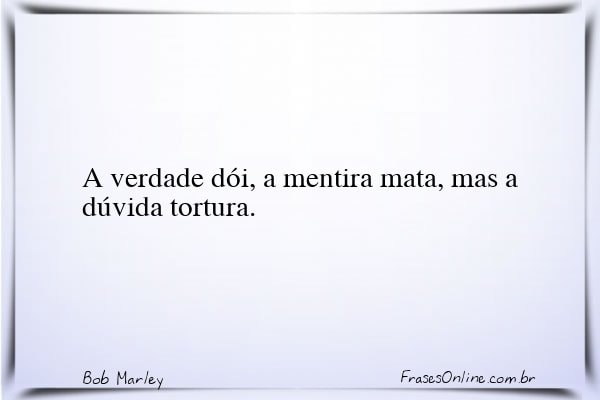 Frase de Bob Marley