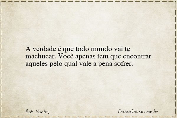 Frase de Bob Marley