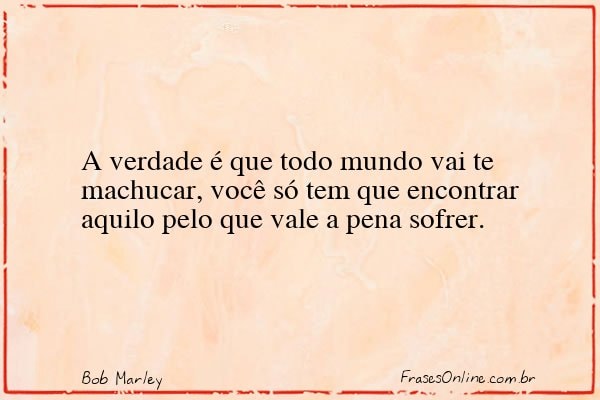 Frase de Bob Marley