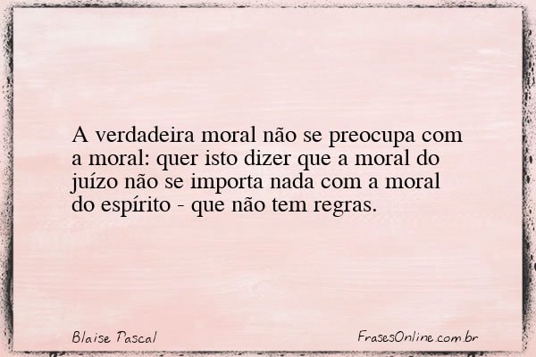 Frase de Blaise Pascal